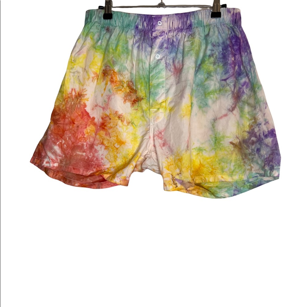 Meeting Street Vintage Custom Tie Dye Boxer Shorts
 Size 36